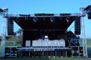 Outdoor stage setup by APAV