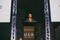 Speakerw at Caesarstone USA plant opening