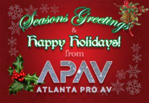 Seasons Greetings & Happy Holidays from APAV Atlanta Pro AV