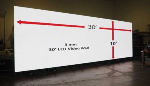 30' x 10' 3mm LED Video Wall