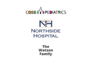 Web sponsors Cobb Pediatrics, Northside Hospital and the Watson Family.