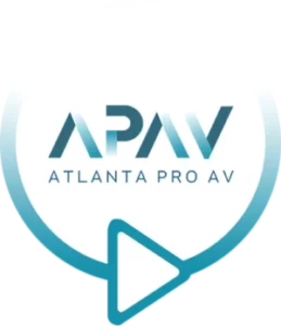 APAV logo on a stylized play icon