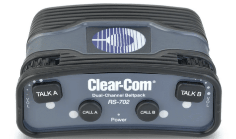 wired Clear-Com intercom beltpack