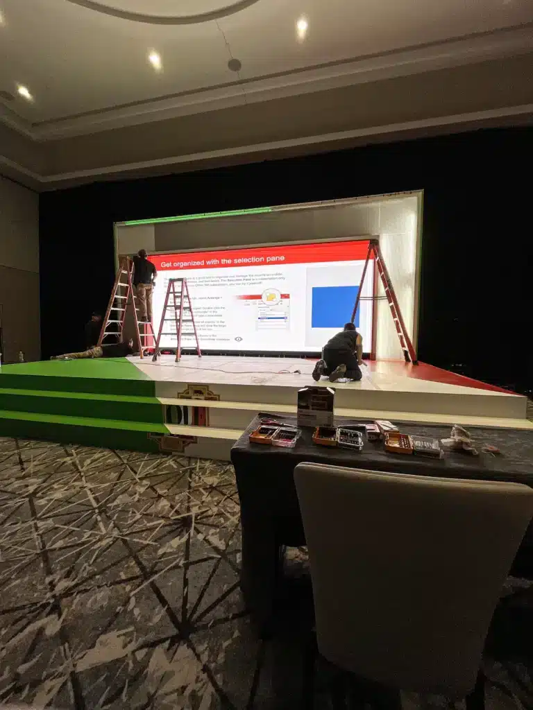 APAV Stage setup